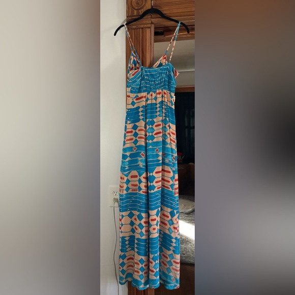Anthologies Plenty by Tracy Reese Desert Turquoise Maxi Dress size Small - Picture 14 of 16